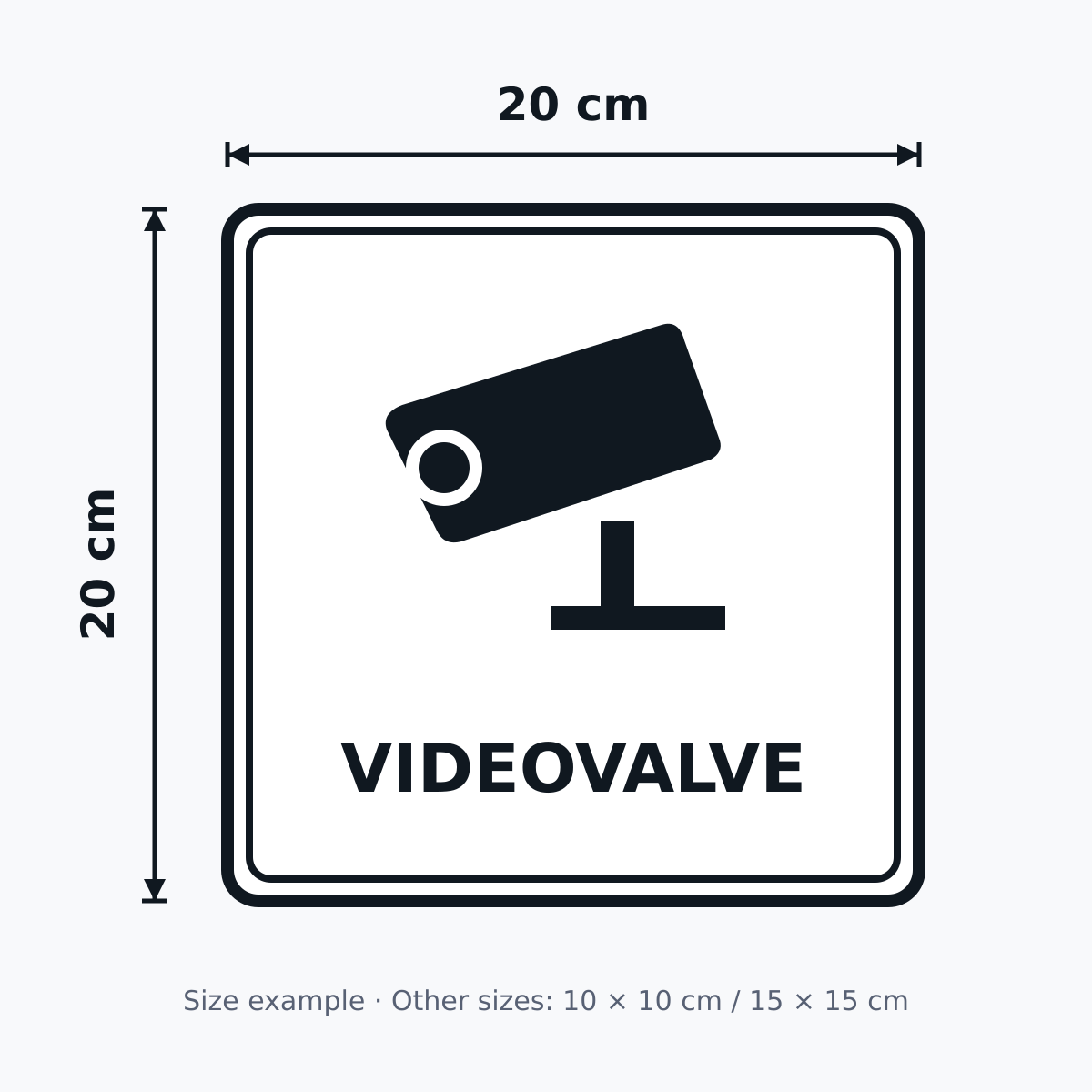 Videovalve kleebis